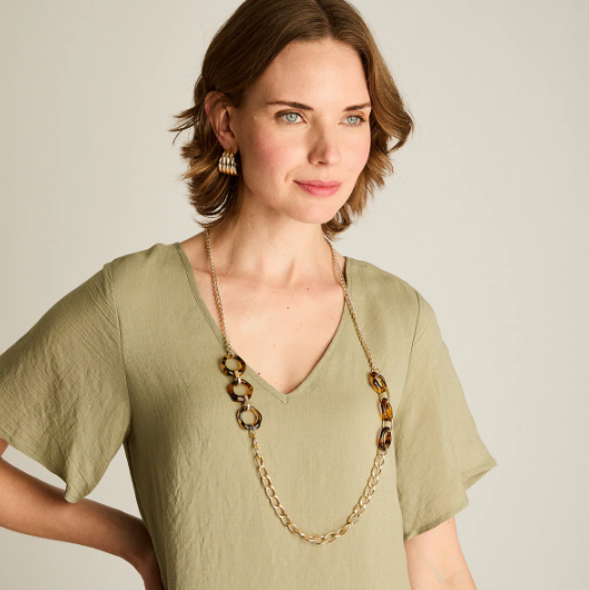 VESTIDO MIDI CON COLLAR 907534