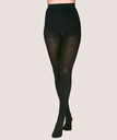 PANTY GRUESA ELASTICADA DISEÑO (100 DENIER)