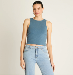 POLERA CROP TOP SIN MANGA